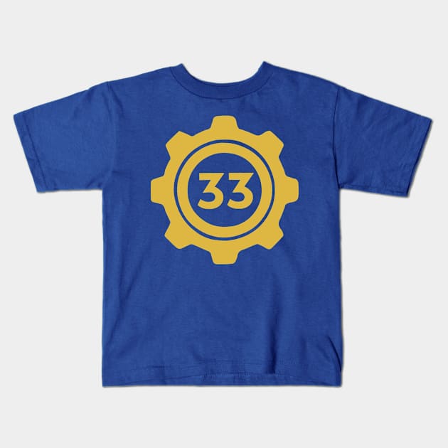 Vault 33 Kids T-Shirt by Murder Bunny Apparel